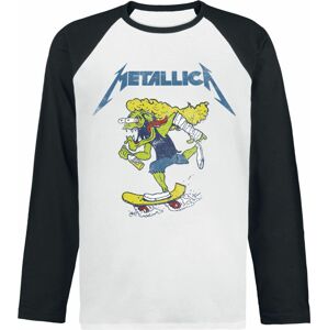 Metallica Hetfield Skates Tričko s dlouhým rukávem bílá/cerná