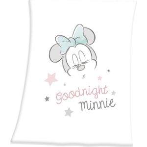 Mickey & Minnie Mouse Good Night Minnie Deka bílá