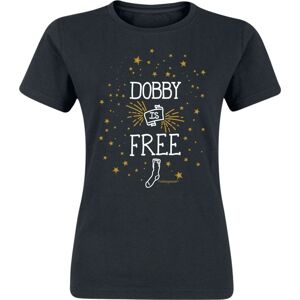 Harry Potter Dobby Is Free Dámské tričko černá