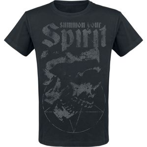 Gothicana by EMP schwarzes T-Shirt mit Print und Rundhalsausschnitt tricko černá