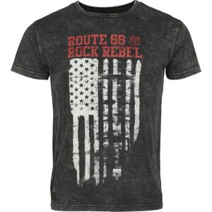Rock Rebel by EMP Rock Rebel X Route 66 - T-Shirt Tričko černá