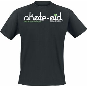 Skate Aid Classic Logo Tričko černá