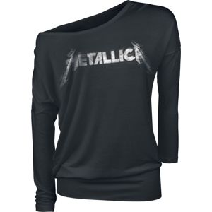 Metallica Spiked Logo Dámské tričko s dlouhými rukávy černá
