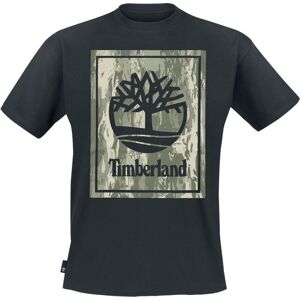Timberland Stack Logo Camo Short Sleeve Tee Tričko černá
