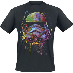 Star Wars Paint Splats Helmet Tričko černá