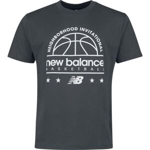 New Balance NB Hoops Invitational T-Shirt Tričko šedá