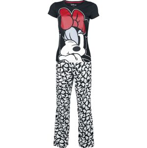 Mickey & Minnie Mouse Minni Maus pyžama černá