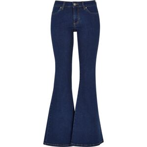 Urban Classics Dámské, zvonové džíny s nízkým pásem Dámské džíny modrá