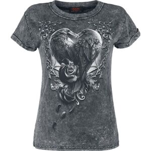 Spiral Raven Heart Dámské tričko šedá