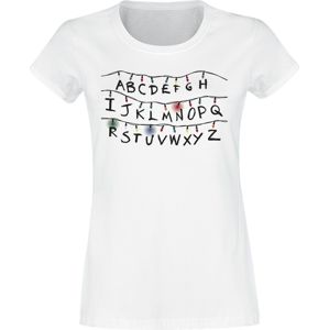 Stranger Things Alphabet Lichterkette Dámské tričko bílá