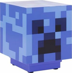 Minecraft Lampa Charged Creeper Lampa modrá