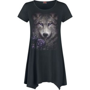 Spiral Wolf Roses Dámské tričko černá