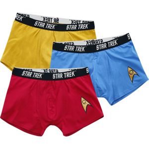 Star Trek Commander Boxerky modrá/cervená/žlutá