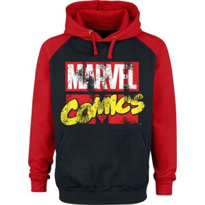 Marvel Comics - Logo mikina s kapucí cerná/cervená