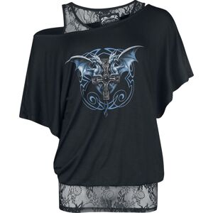 Gothicana by EMP Gothicana X Anne Stokes - Double Layer T-Shirt Dámské tričko černá