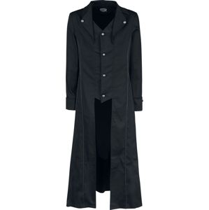 H&R London Klasický černý kabát Kabát černá