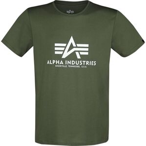 Alpha Industries Basic tričko Tričko tmave zelená