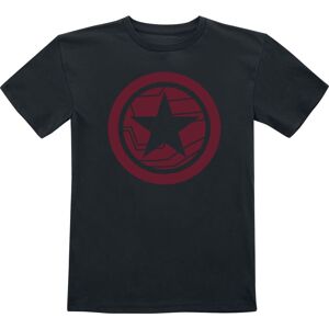 Captain America Kids - Red Shield Logo detské tricko černá