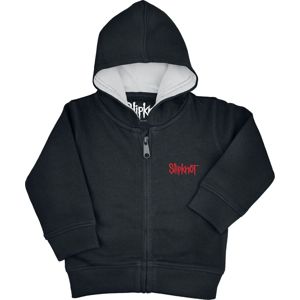 Slipknot Metal-Kids - Logo detská mikina s kapucí na zip černá