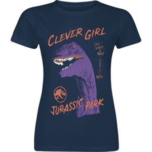 Jurassic Park Life Finds A Way Dámské tričko námořnická modrá
