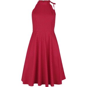 Banned Retro Hattie Halter Spot Dress Šaty cervená/bílá