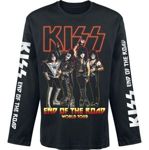 Kiss End Of The Road World Tour tricko s dlouhým rukávem černá