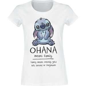 Lilo & Stitch Ohana Means Family Dámské tričko bílá