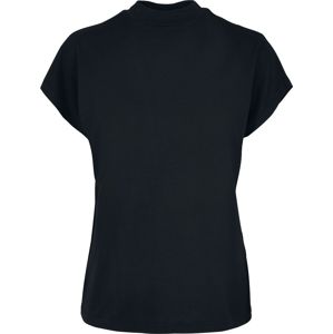 Urban Classics Ladies Oversized Cut On Sleeve Viscose Tee Dámské tričko černá