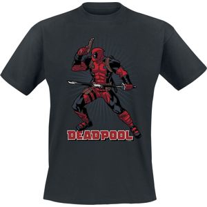 Deadpool Ready To Fight Tričko černá