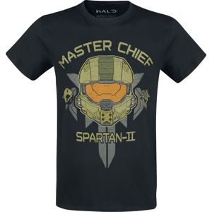 Halo Master Chief Spartan II Tričko černá