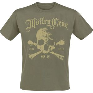 Mötley Crüe Orbit Skull Tričko khaki