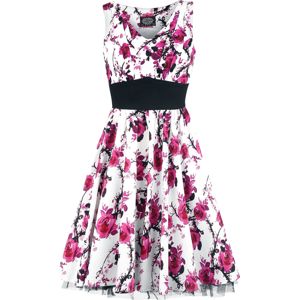H&R London Pink Floral Dress Šaty bílá/ružová