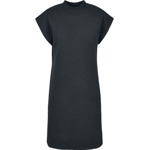 Urban Classics Dámské šaty z teplákoviny s rozšířenými rameny šaty černá