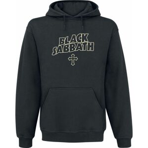 Black Sabbath Vintage Photo Cross Mikina s kapucí černá