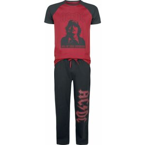 AC/DC Pyjama pyžama cerná/cervená