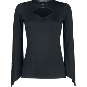 Outer Vision Blanca dívcí triko s dlouhými rukávy černá