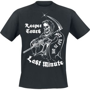 Grim Reaper Reaper Tours tricko černá