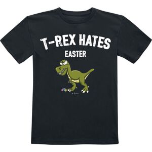 Tierisch T-Rex Hates Easter detské tricko černá