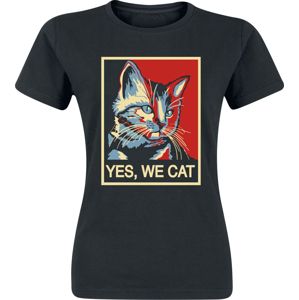Tierisch Yes, We Cat Dámské tričko černá