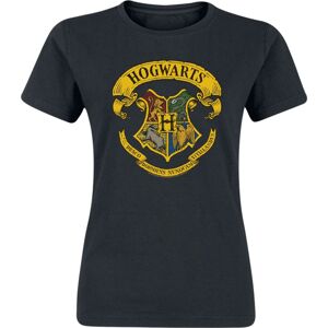 Harry Potter Hogwarts Ribbon Crest Dámské tričko černá