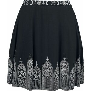 Gothicana by EMP Černá sukně s potiskem Sukně černá