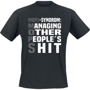 Mops-Syndrome tricko černá