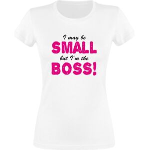 Sprüche Small But The Boss Dámské tričko bílá
