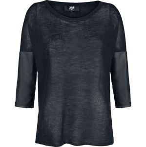 Black Premium by EMP Wide Awake dívcí triko s dlouhými rukávy černá
