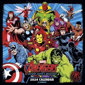 Avengers Kalendář na zeď 2024 Nástenný kalendář vícebarevný