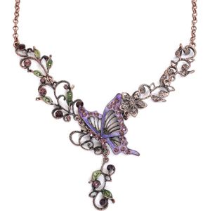 Wildkitten® Butterfly Necklace Náhrdelník - řetízek bronzová
