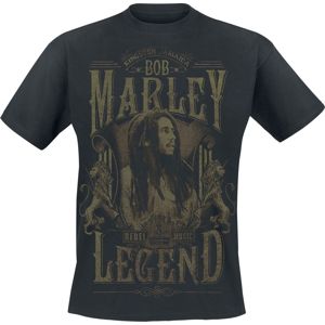 Bob Marley Rebel Legend Tričko černá