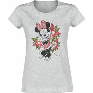 Mickey & Minnie Mouse Minnie Christmas Dámské tričko šedá