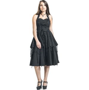 H&R London Pretty Pirate Long Dress šaty černá