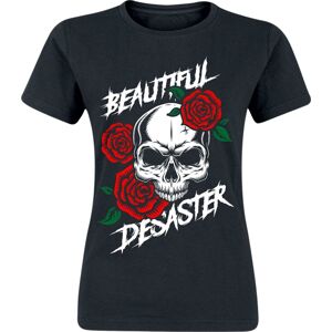 Sprüche Beautiful Desaster Dámské tričko černá